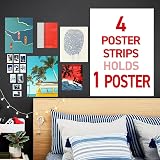 Command Poster Strips Damage Free Hanging Adhesive 12 White Removable view 5