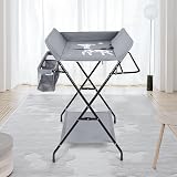 iropro 4-in-1 Baby Changing Table Foldable with Storage 80x60x110 cm view 9