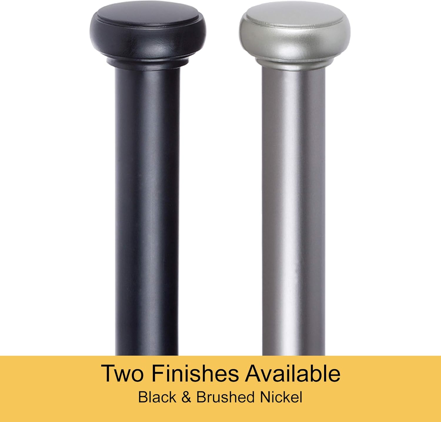 Kenney Weaver Outdoor Window Curtain Rod, 72-144", Black: Home & Kitchen