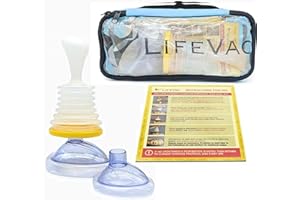 LifeVac Blue Travel Kit (Canadian Version) - Portable Suction Rescue Device, First Aid Kit for Kids and Adults, Portable Airw