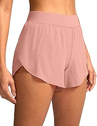 Soothfeel High Waisted Athletic Running Shorts for