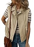 Dokotoo Womens Fashion Vest Tops Casual Lapel