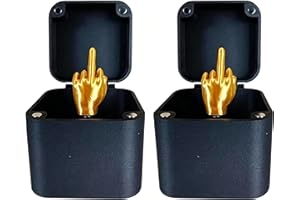 Middle Finger Gifts, Middle Finger in a Box for Prank Gifts, Pop Up Surprise Box for Office Desk Decor Home Decor (2 Pcs)