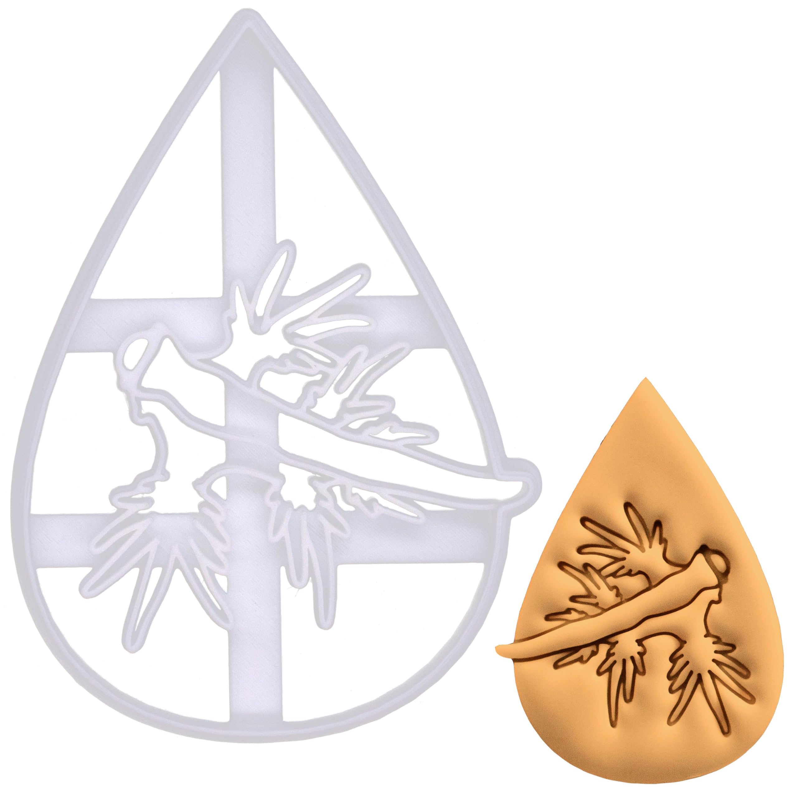 BAKERLOGY Blue Dragon Cookie Cutter - Detailed Biscuit Cutter Design for Baking and Crafts, Ideal on Fondant, Dough, Clay