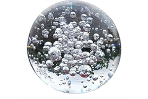 CHENGXINWENHUA Decorative Orbs for Bowls and Vases Set of 1，Diameter 3'' Crystal Sphere Ball,Camera Sphere and Photography Orb (Bubble-1)