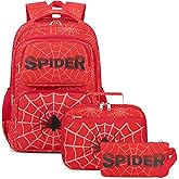 JIANYA School Backpack for Boys and Girls Elementary Children's School Bag Kids Backpack with Lunch Box