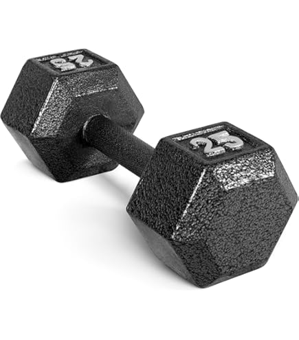 Cap Barbell Cast Iron Hex Dumbbell Single 15 Lb Capacity CAP
