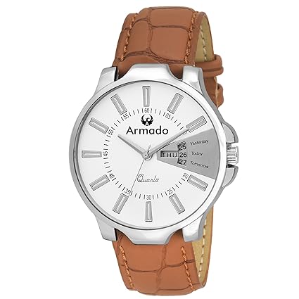 AR-041-WHT Day N Date Series Analog Watch-For Men