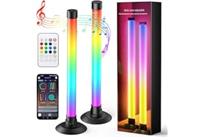 Ledagic Led Light Bar with Music Sync, Color Changing TV Backlight App & Remote Control, IC+RGB & W Smart RGB Light Bar, USB Powered Led Lights for TV, PC Room Monitor Backlight Gaming Accessories