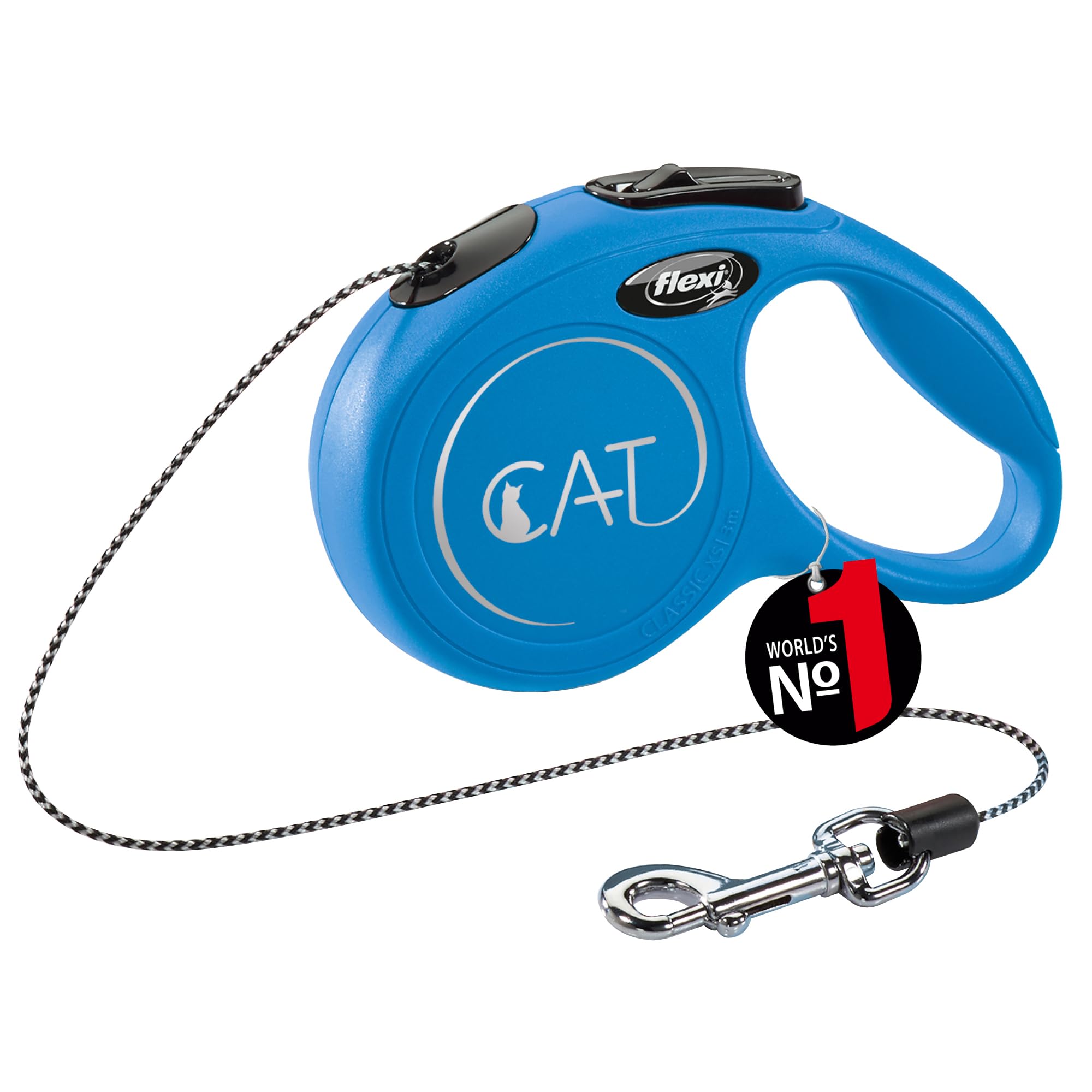 flexi CAT Cord 3 m blue, retractable leash for cats up to 8 kg — image 1