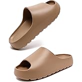 Kiemorgy Cloud Slides for Women Men, Womens Walking Sandals Comfortable, Unisex Shower Shoes Thick Pillow Slippers, Waterproof House Slide Sandals Indoor Outdoor