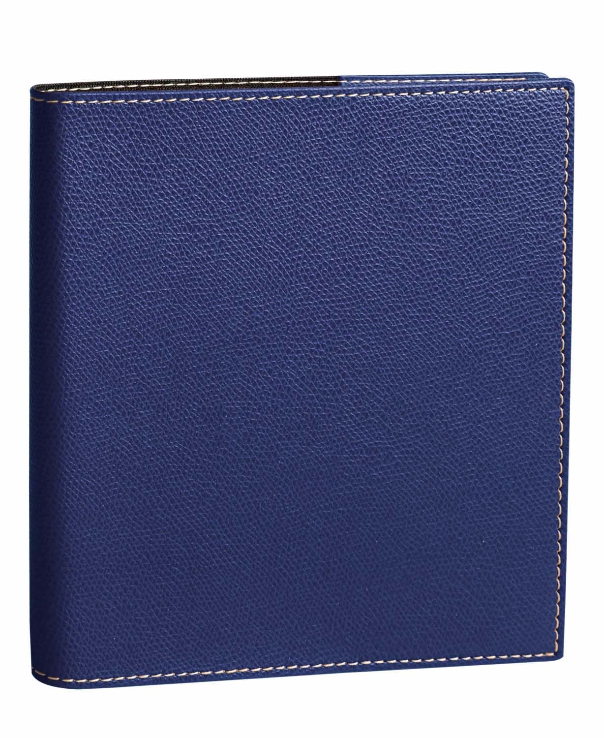 Quo Vadis 014987Q Executive Agenda Italian Language Year 2023 Color Navy Blue Size 16x16 cm Weekly 13 Months December-December White Paper with Address Book and Removable Cover in Club Synthetic