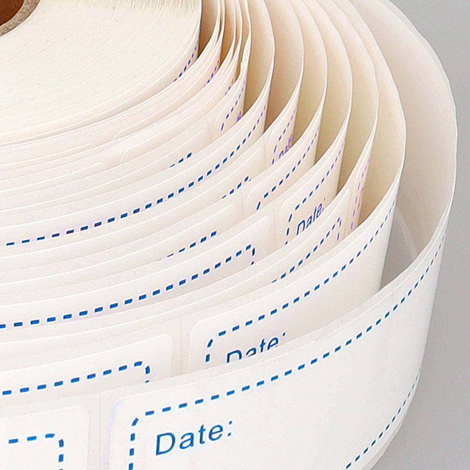 Poxoke Removable Freezer Labels for Food Storage Blue 1x3inch 500pcs : Office Products