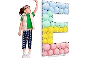 ASEE'M Asee’m Mosaic Letters 4FT Large Marquee Letters Frame Light Up Letter E Pre-Cut Foam Board Decorations for Party Baby Shower Birthday Wedding