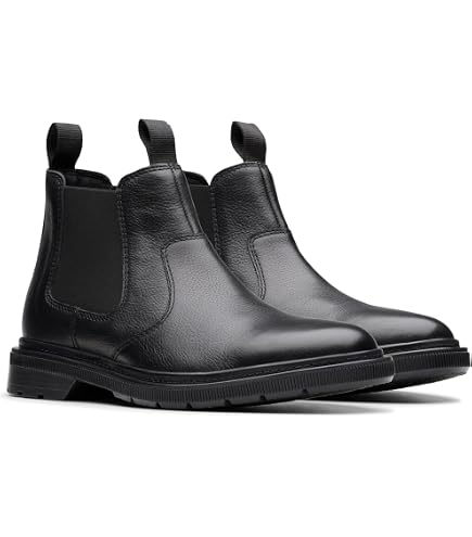 Clarke\'s men\'s grove zip Black Waterproof Ankle Boots Size 11 Clarks Mens Grove Zip Leather Front Zipper Casual and  main image 3