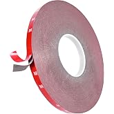 MYFAMIREA Double Sided Tape 0.39Inch x 108 Feet Heavy Duty Mounting Adhesive Multipurpose Waterproof Foam Tape for LED Strip Lights, Home Office Car Decor