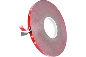 Double Sided Tape 0.39Inch x 108 Feet Heavy Duty Mounting Adhesive Multipurpose Waterproof Foam Tape for LED Strip Lights, Ho