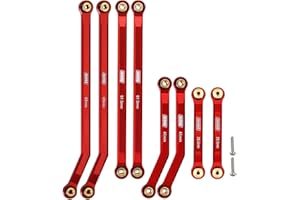 INJORA High Clearance 4 Links Set CNC Aluminum Links Set for 1/24 RC Crawler Car LWB 133.5mm Axial SCX24 AXI90081 Deadbolt AX