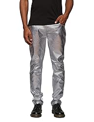 COOFANDY Shiny Pants for Men Metallic Night Club