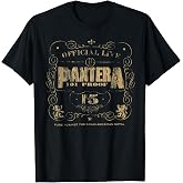 Pantera Official 101 Proof Black Unisex Adult T-Shirt