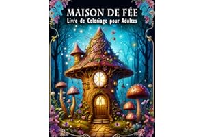 Maison de Fée Livre de Coloriage pour Adulte: Coloriage Féérique - Monde Enchanté - Maisons Magiques et Châteaux de Fantaisie