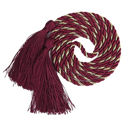 Generic 1 Pair Tassel Rope Curtain Tiebacks Tie Backs Living Bed Room Red + Golden