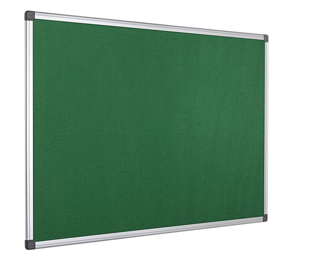 Bi-Office Notice Board Maya, Green Felt, Aluminium Frame, 90 x 60 cm