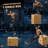 Yes4All Wood Plyo Box 40.6 x 35.6 x 30.5 cm Vintage Jump Box view 2