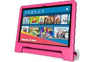 NOBKLEN Kids Tablet 10 Inch, Android 13, 4GB+64GB, 8-Core CPU, WiFi 6, 12H Battery Life, Parental Control, 1280 * 800 HD Display, Dual Cameras, Shockproof Case, Pre-Installed Educational Apps