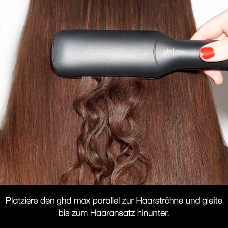 max breites Glätteisen: Für langes, dickes & lockiges Haar, Anti Frizz