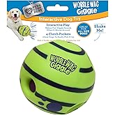 Wobble Wag Giggle Ball | Rolling Enrichment Toy for Fun Playtime, Interactive Play for Indoor or Outdoor, Keeps Dogs & Puppies Large, Medium or Small Busy & Moving, As Seen on TV | Pack of 1