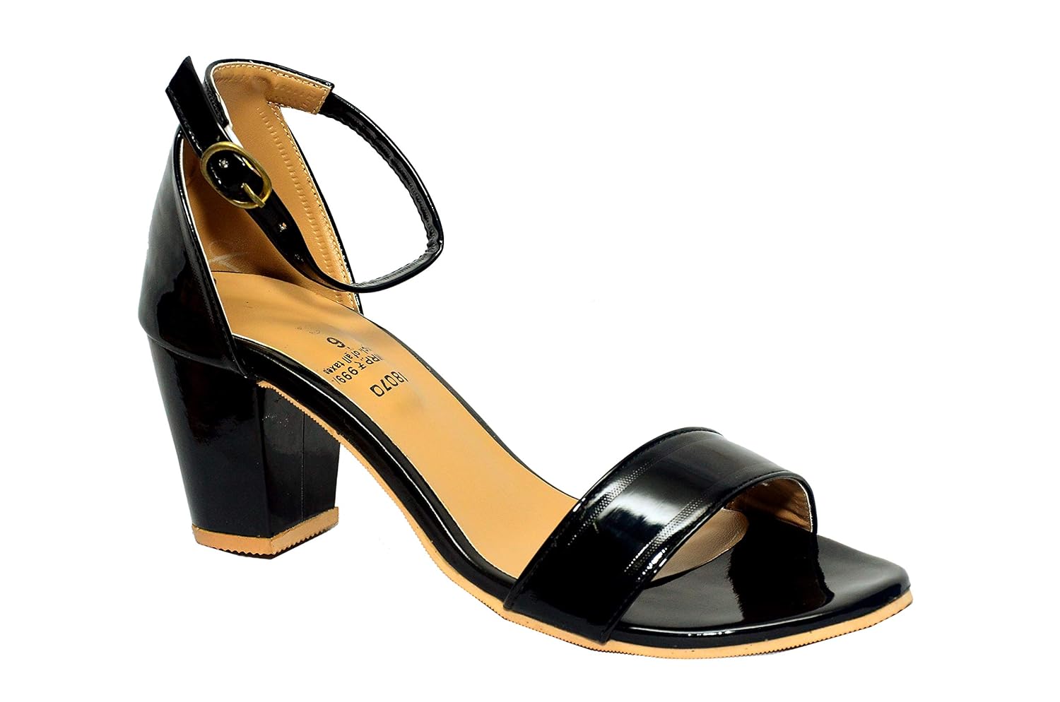 black block heels 3 inch