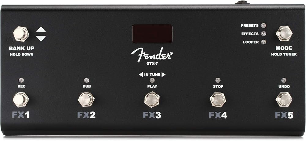 Fender GTX-7 Footswitch for Mustang GTX Amplifiers with Looper Effects Presets