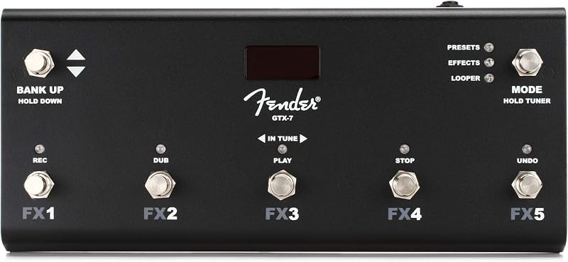 Fender GTX-7 Footswitch for Mustang GTX Amplifiers with Looper Effects Presets