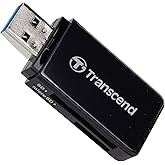 Transcend TS-RDF5K USB 3.1 SDHC/SDXC/microSDHC/SDXC Card Reader, Black