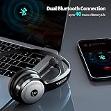 TECKNET Bluetooth Headset with Charging Dock Noise Cancelling Microphone 2 view 4