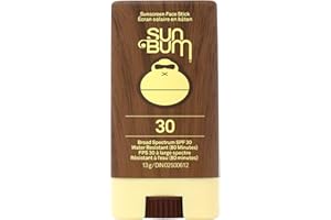 Sun Bum Premium Sunscreen Face Stick, SPF 30, Broad Spectrum UVA/UVB Protection, Paraben Free, Gluten Free, Oil Free, 13 g (P