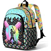 Bawpkn Boys Baseball Backpack for Teens Ice Cream Sport Print Lightweight School Bookbag with Front Pocket Adjustable Buckled Chest Straps Backpacks for Middle Primary High Senior