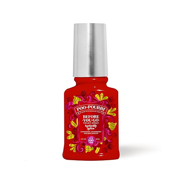 POO-POURRI BEFORE-YOU-GO TOILET SPRAY, HOLLYDAY SPICE, 2 FL...