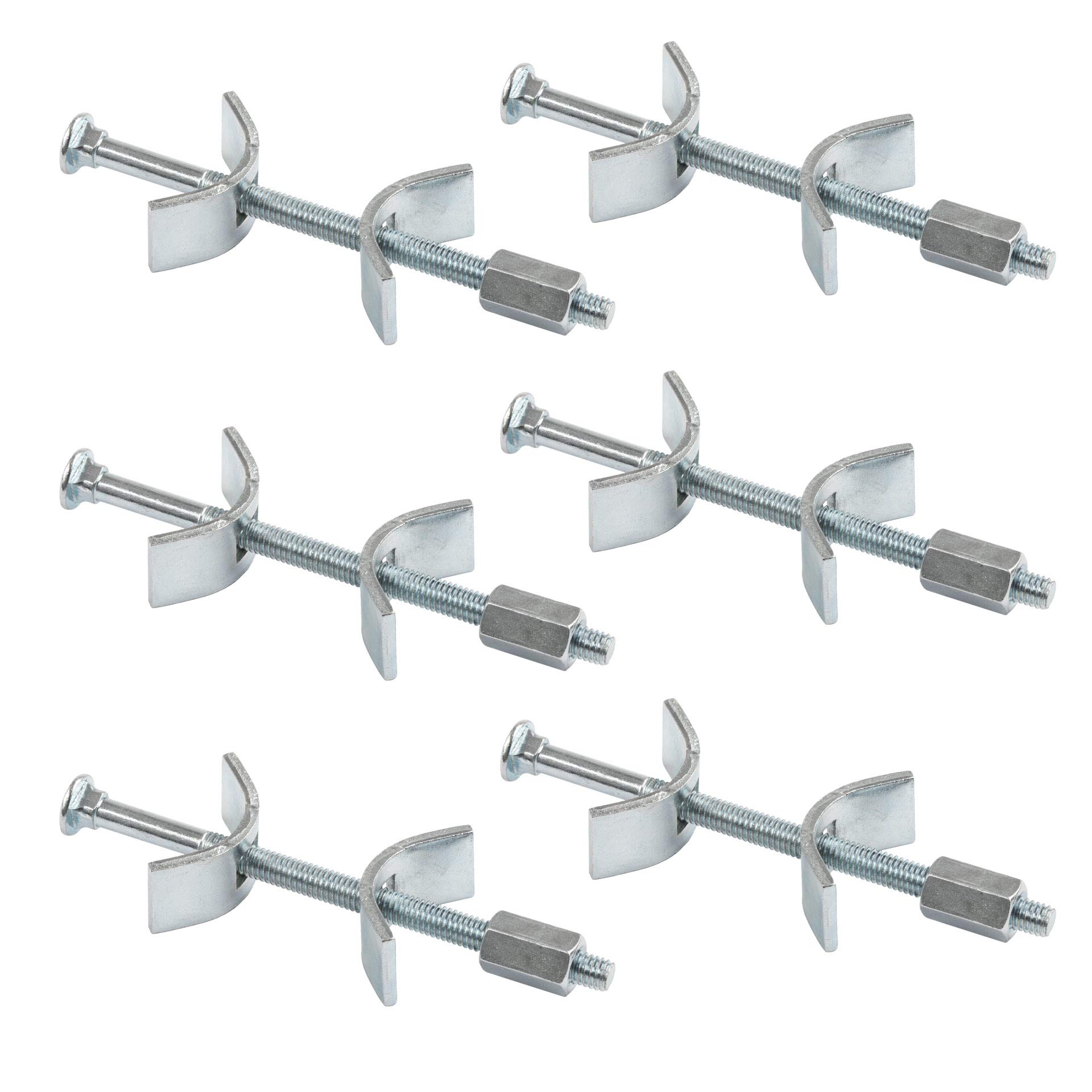 LouMaxx worktop connecting bolts 100 mm 6-piece set – worktop bolts for kitchen – connector for wood and worktops – A secure and stable solution for joining worktops — image 1