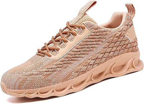 Amazon Co Jp トレーナーメンズランニングシューズスニーカージムアスレチックアウトドアスポーツシューズウォーキングジョギング軽量カジュアル スニーカー ブラウン Us8 Uk7 ホーム キッチン