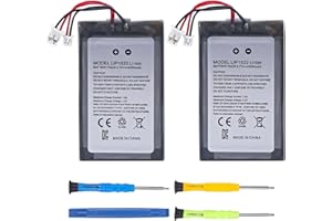 TAYUZH 2 Packs Lip1522 Battery, 2000mah Li-ion Battery Replacement for Sony Playstation 4/ PS4 Pro Dualshock 4 CUH-ZCT1E CUH-ZCT1H CUH-ZCT1U CUH-ZCT2 Wireless Controller PS4/PS4 Pro,(Big & Small Plug)