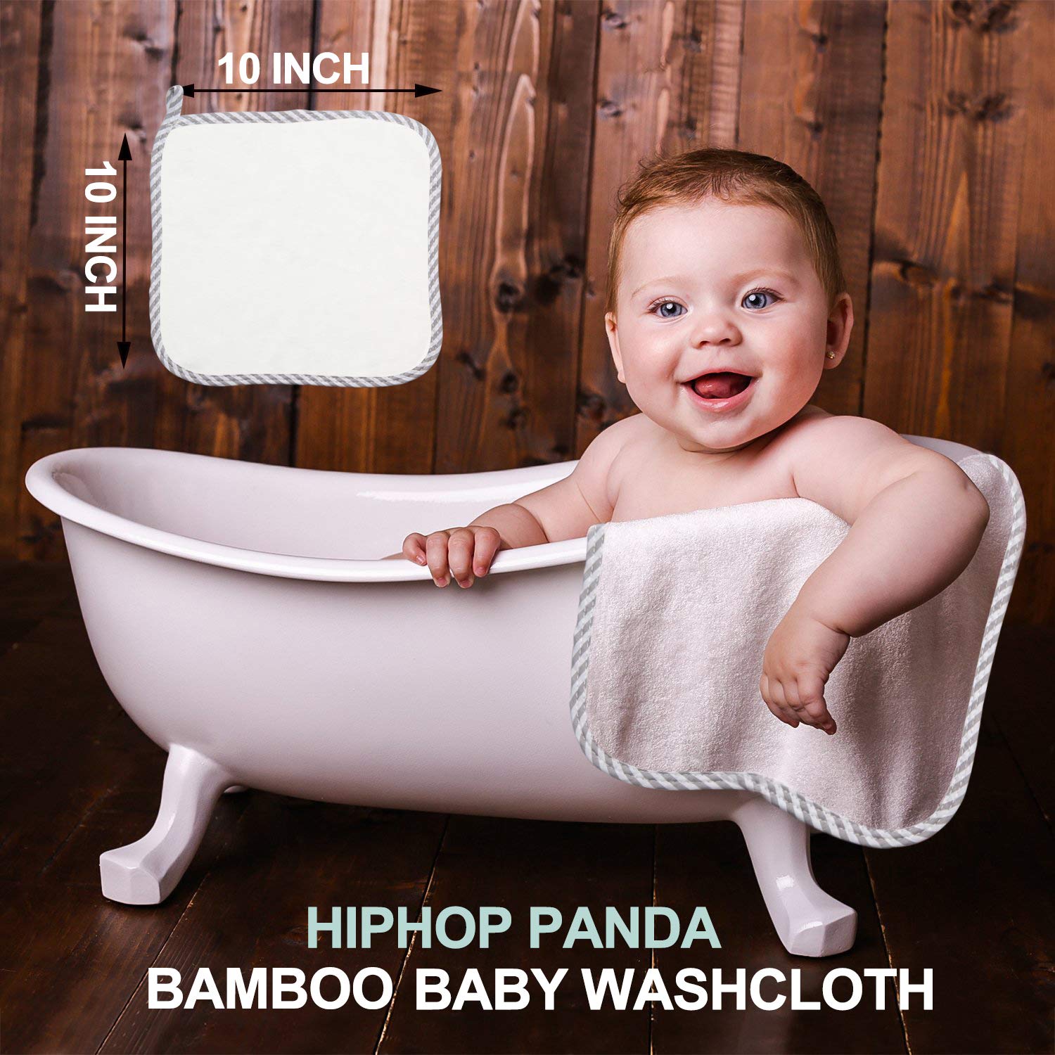 bamboo baby washcloths hypoallergenic 2 layer ultra soft absorbent bamboo towel