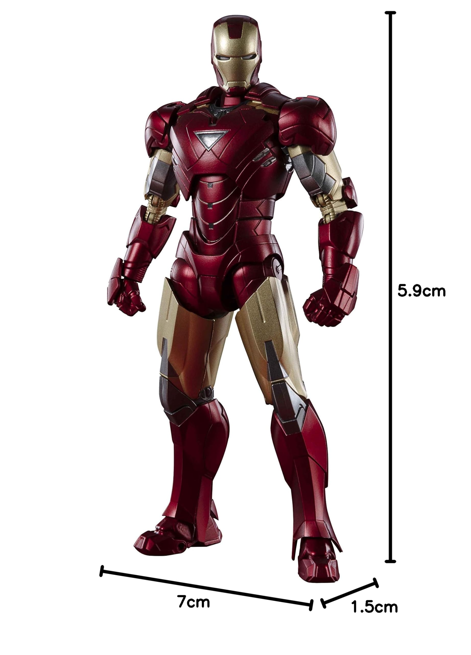 Figurine S.H.Figuarts Iron Man (Tech-On Avengers) Bandai – Occasion Boîte Abîmée