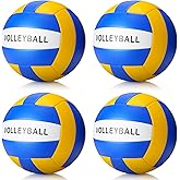 Jerify 4 Pcs Official Size 5 Volleyball Waterproof Indoor Outdoor Volleyball Soft Training Volley Ball for Beginner Adult Beach Game Pool Gym Game