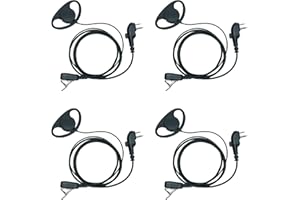 Sarcia D Shape Earpiece Headset with Mic PTT Compatible with Hytera PD502 BD502i BD552i PD502 BD552i PD562 PD482i PD402I TC-5