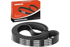 A-Premium Engine Serpentine Drive Belt Compatible with Mazda 3 2004-2013, 3 Sport 2009-2013, 2.0L, Replace 1172030R11