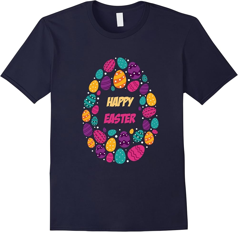 Happy Easter T Shirt Easter Eggs Tee T Shirt Ls Shirt 307377374