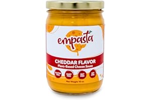 Empasta Vegan Cheeze Sauce – Dairy-Free, Gluten-Free, Nut-Free, Soy-Free – Creamy, Easy Melt, Low-Calorie Cheese Sauce Alternative for Dips, Pasta, Nachos, Burgers, Veggies & More – 12oz sustainable jar (Original)