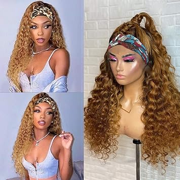 Blonde headband wig Clearance